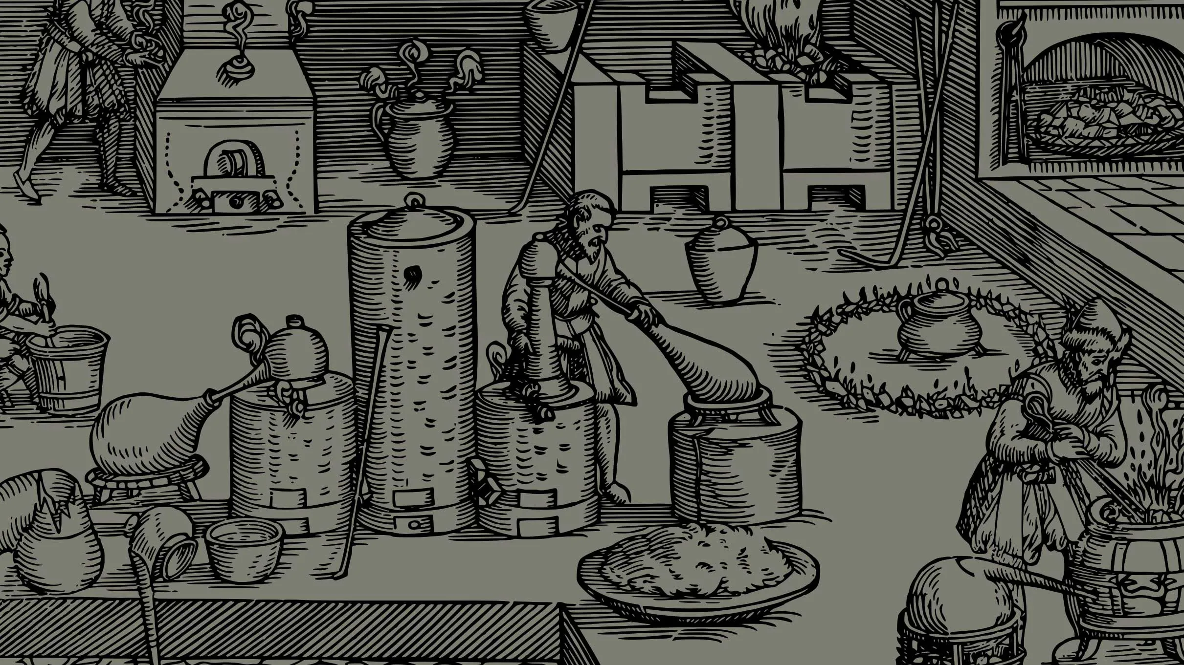 Woodcut image of medieval ages.