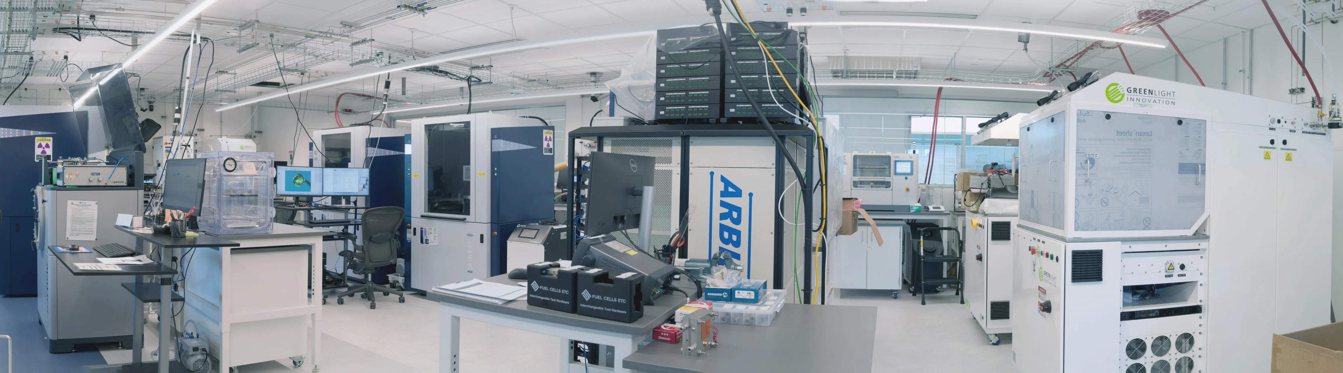 Characterization Lab panoramic view.